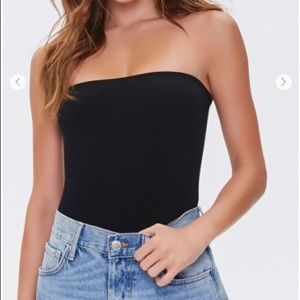 Forever 21 Black strapless bodysuit